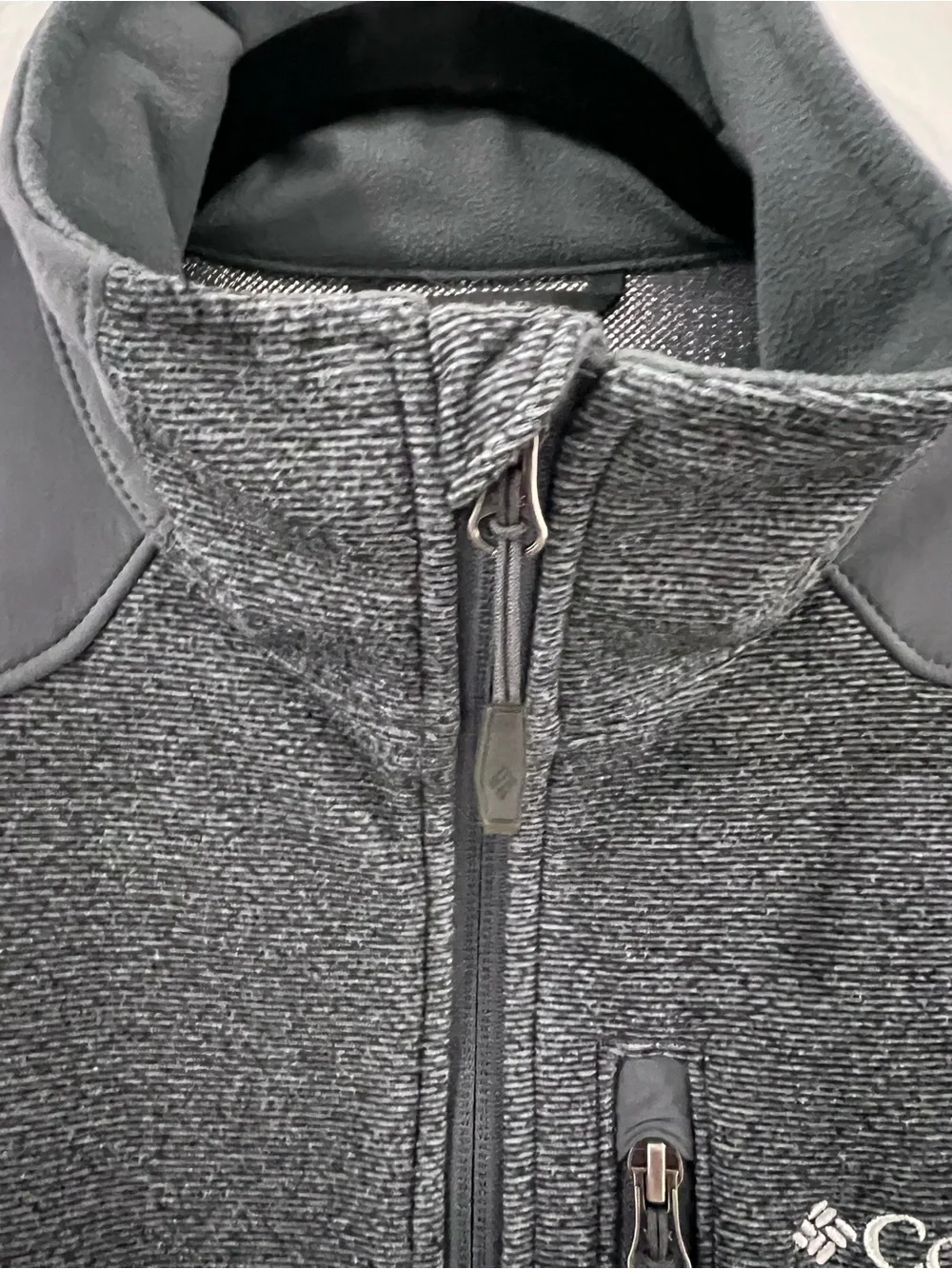 Columbia Grey Zip-Up Jacket - Men's - Omni-Heat Tech Insulation Size Medium